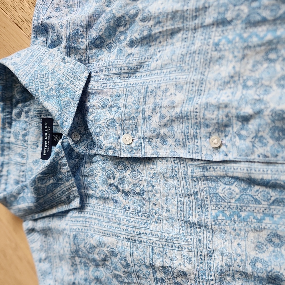 Peter Millar Lian Linen Sports Shirt - Picture 7 of 11